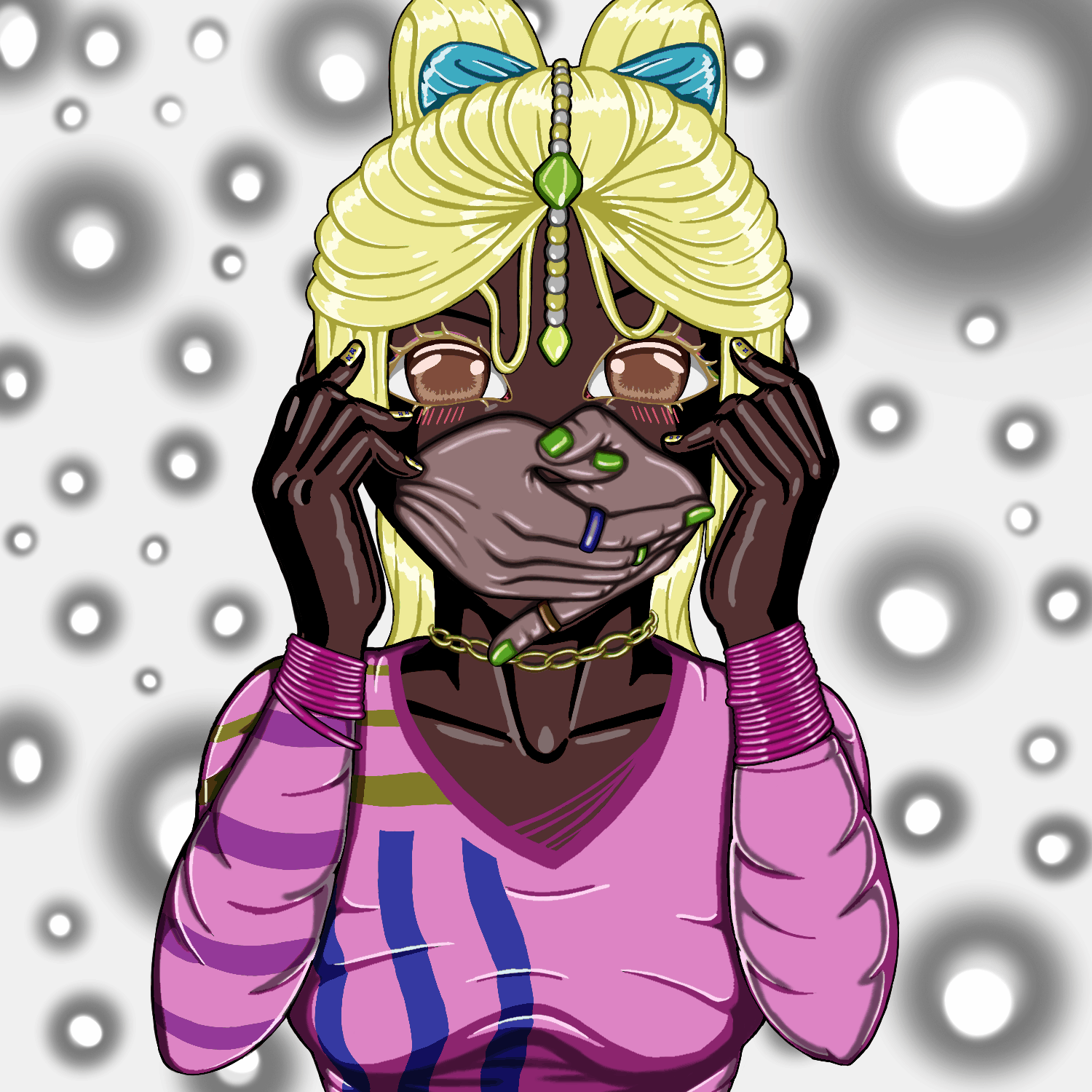 每个人都戴口罩,无论是在社交媒体上、在家里、在学校还是在任何不同的地方。 /nfts/masukugirl/masukugirl.gif